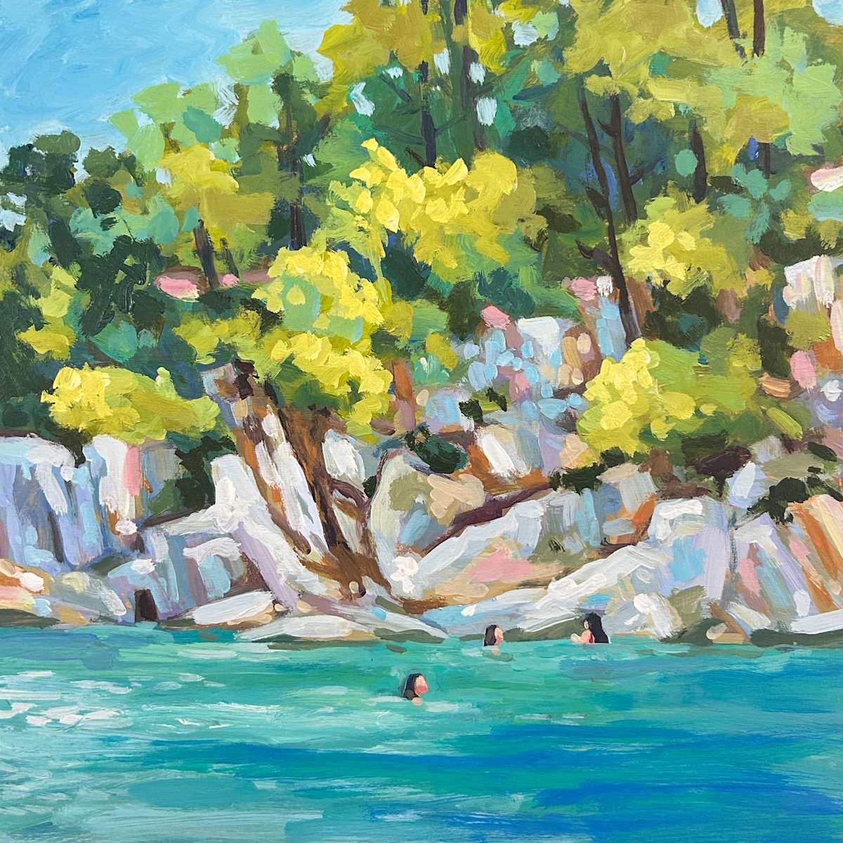 Swim to the Rocks by Clair Bremner 