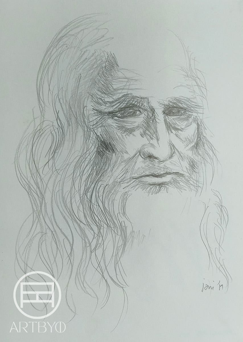 Self-Portrait Leonardo - Celebrating LDV 500 Years by ioni mendoza 
