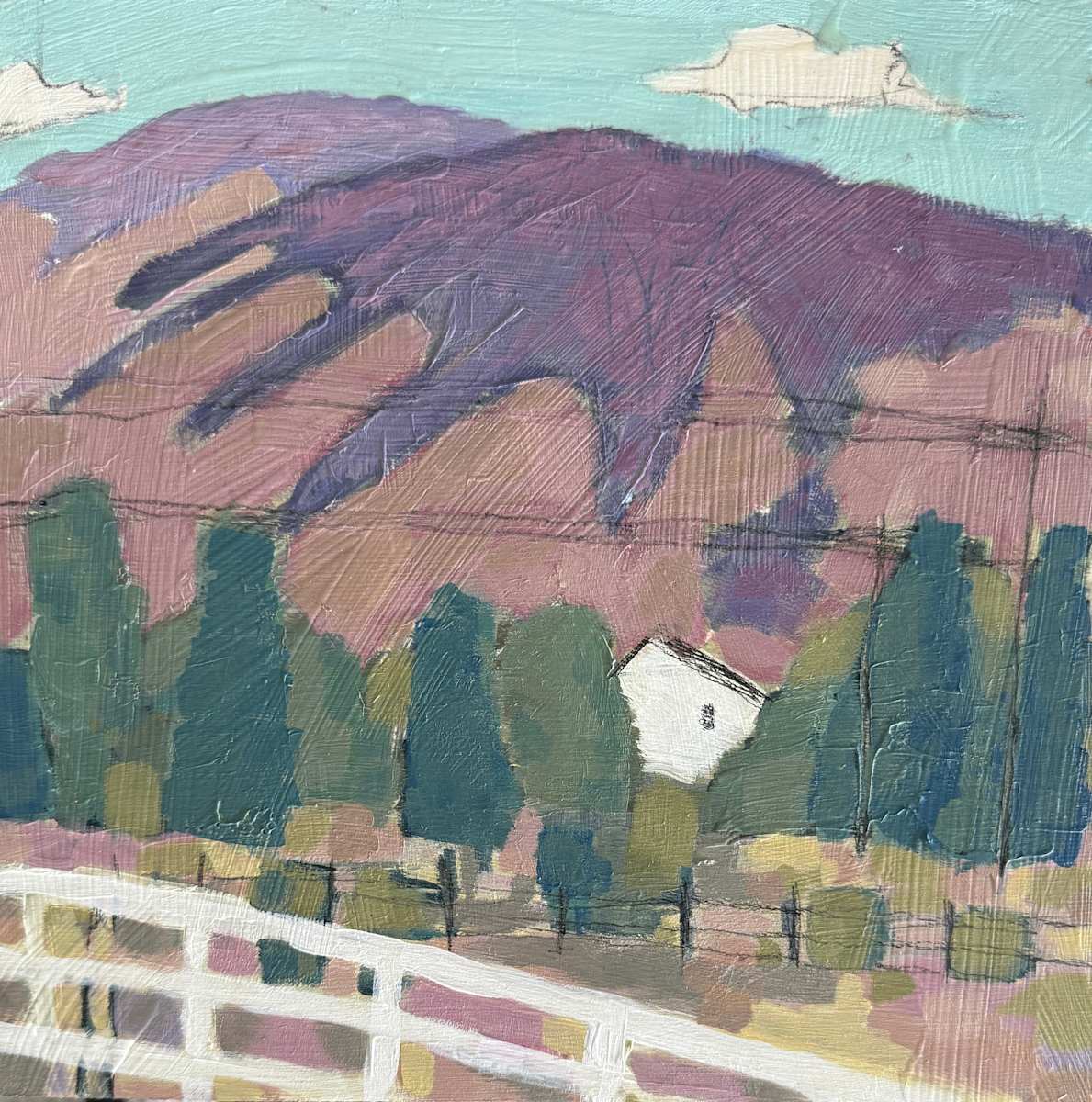 Mountain Rhythm V: Dimple Dell Fences by Katie Willes, Image 1.