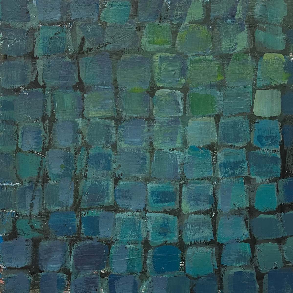 Deep Greens and Blues Mosaic, Image 8.