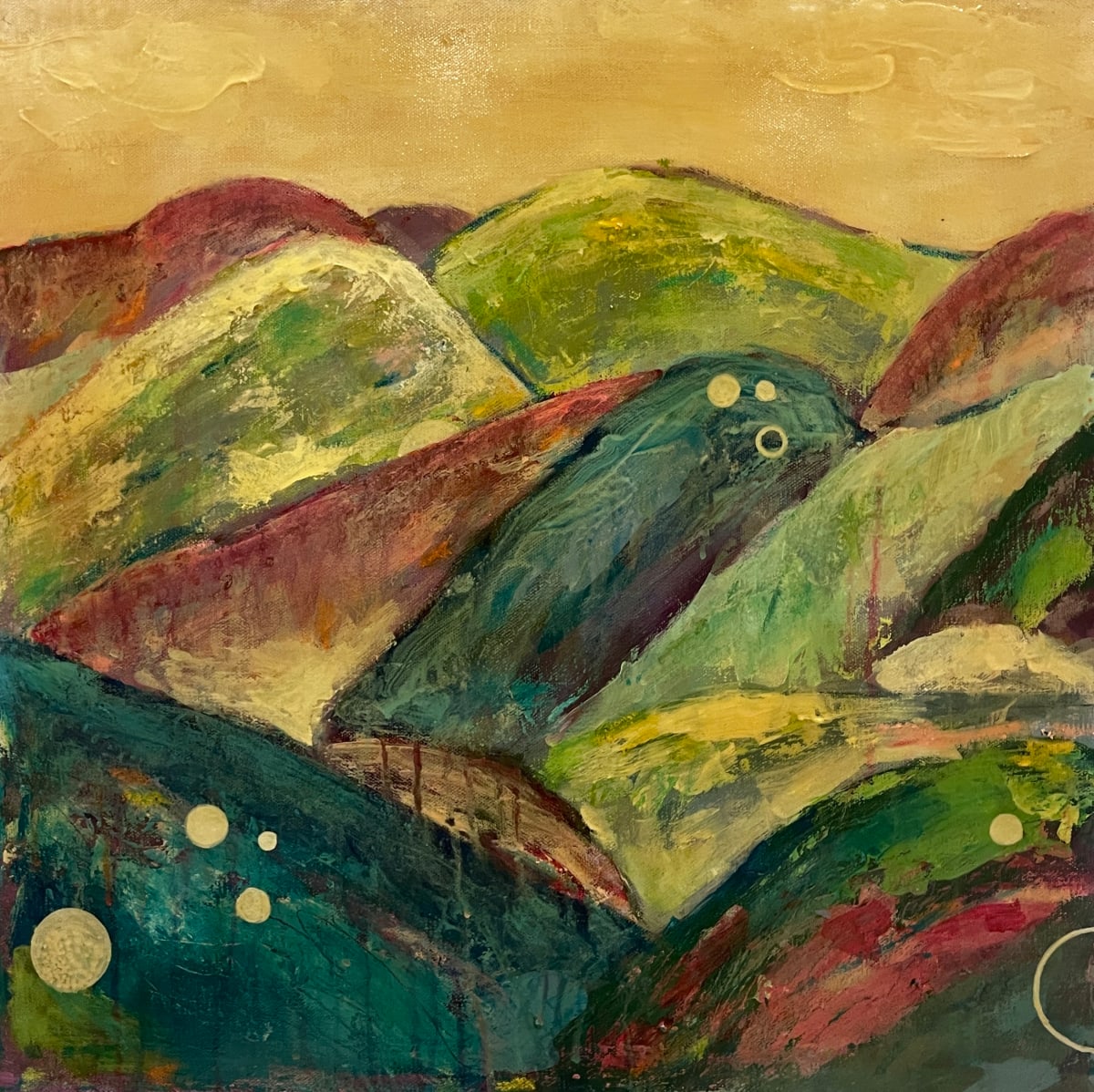 Patchwork mountains by Katie Willes 