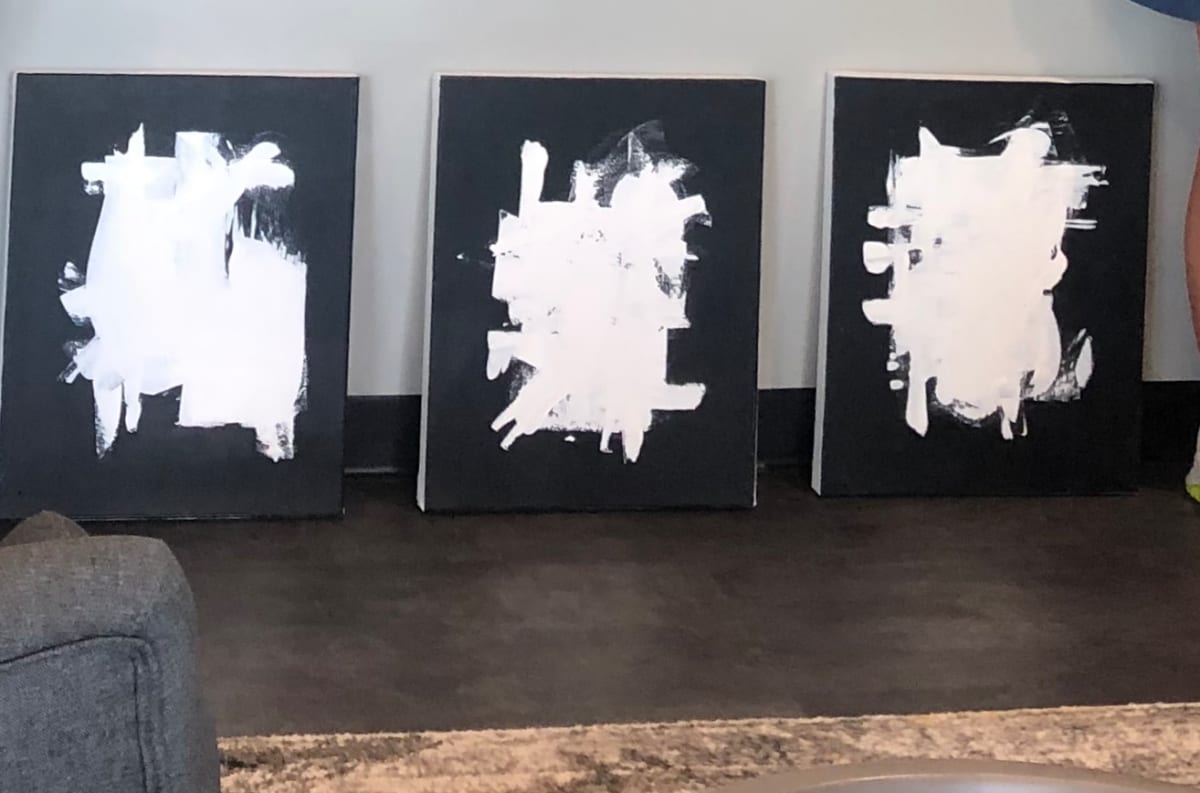 Dark to Light 3, Triptych by Margot Dermody, Image 1.