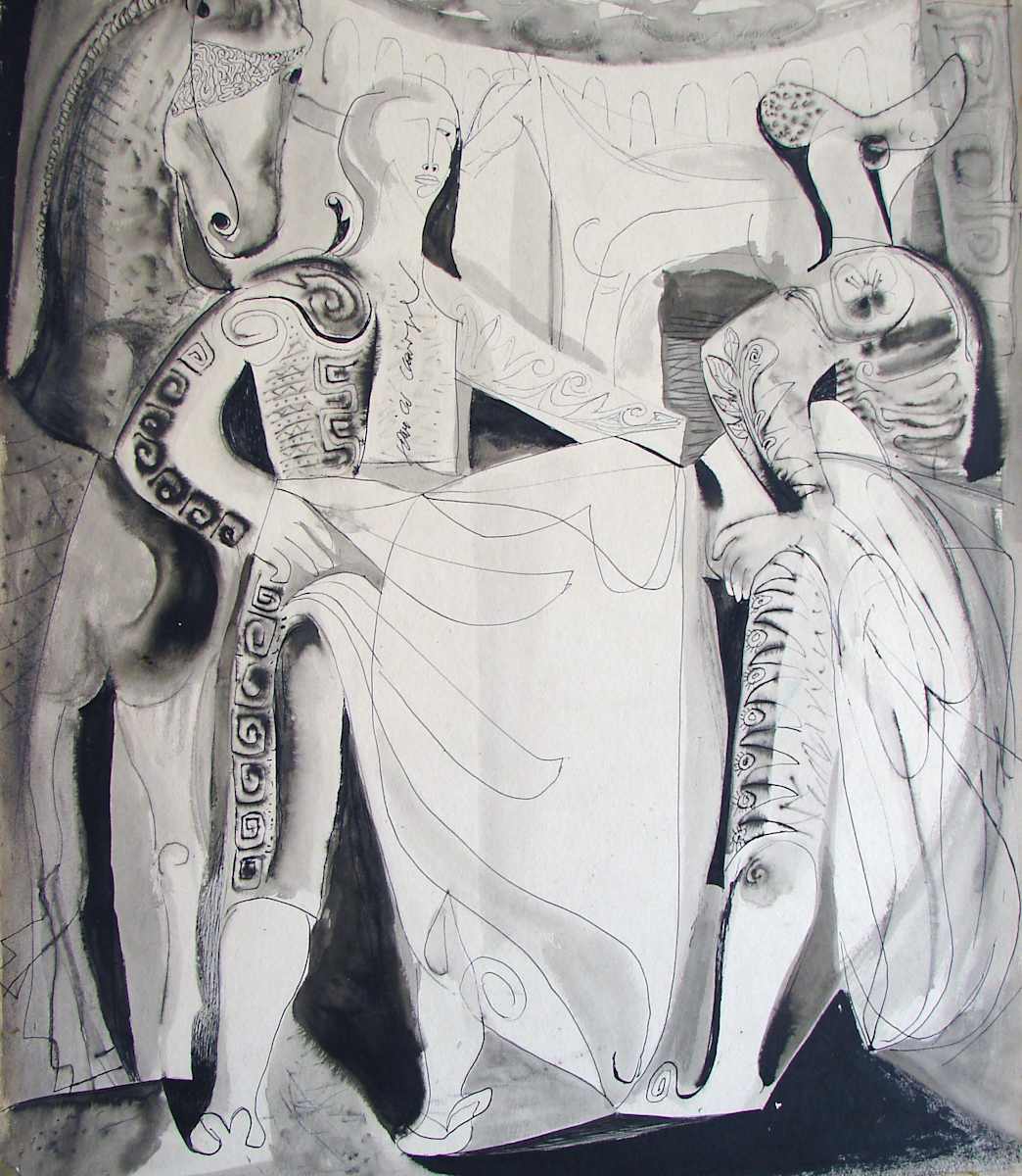 Les Toreadors by Antoni Clavé 