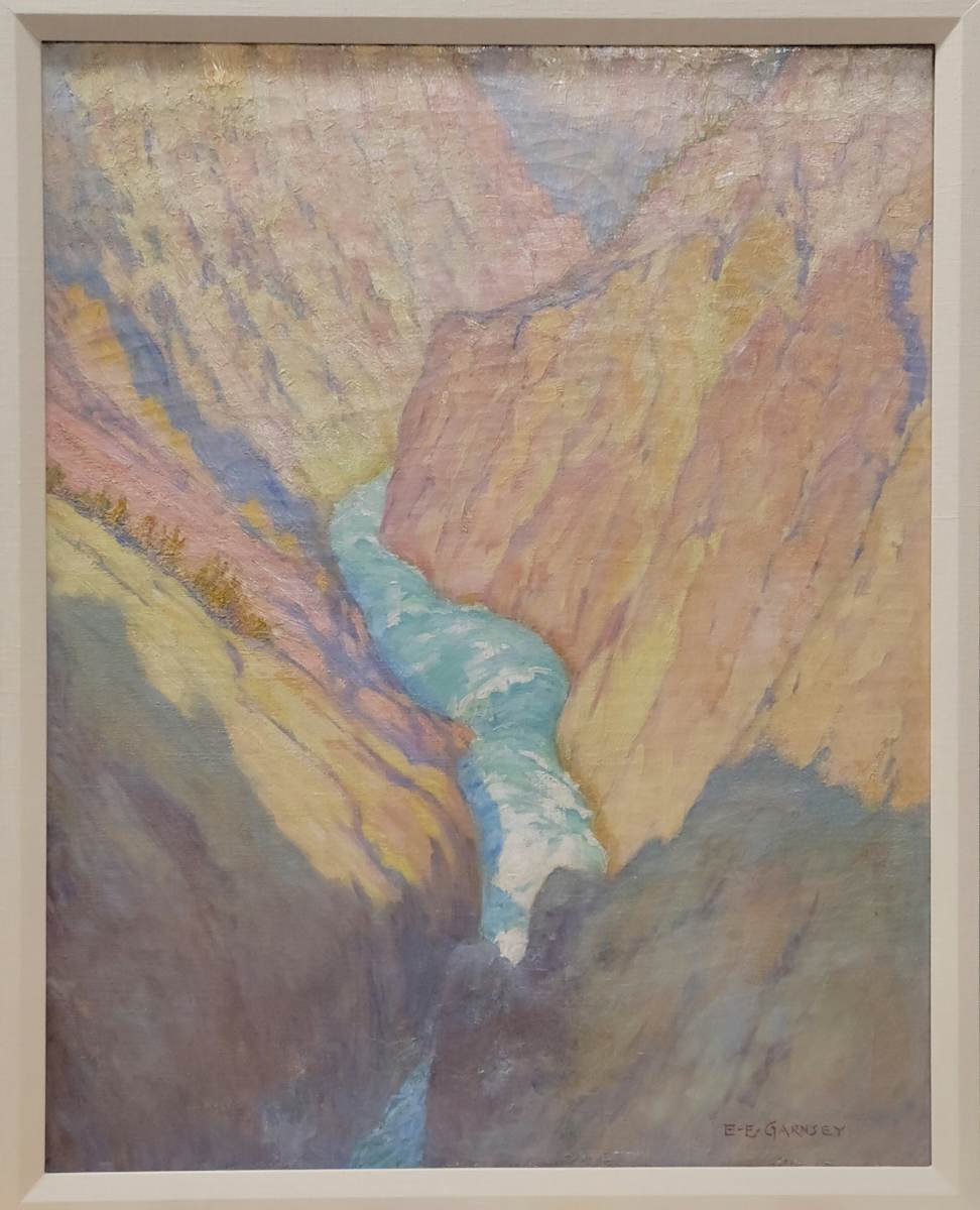 Sunset Yellowstone Canyon by Elmer Ellsworth Garnsey, Image 2.