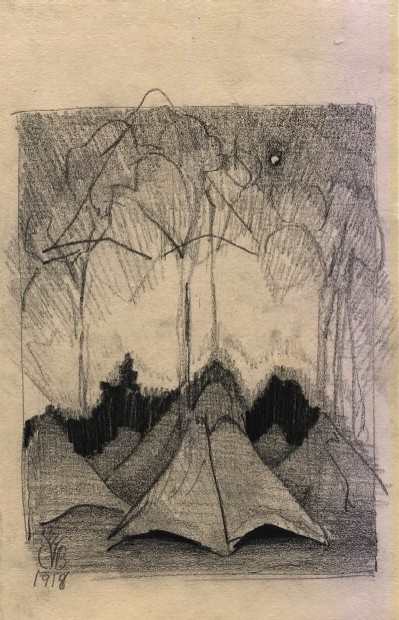 CJ (Camp Jackson), First Light of Dawn by Charles Ephraim Burchfield 