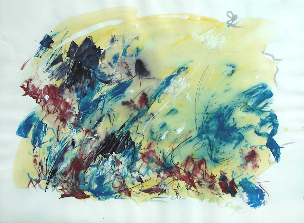 Color Fields (yellow) by Ellen Commerford 