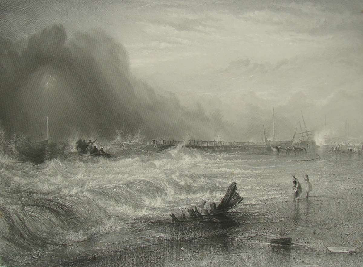 Stranded Vessel off Yarmouth by after Joseph M. W. Turner, Image 2.