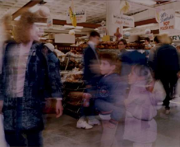 Broadway Market:Motion Pair (Tombak's bakery) by Marion Faller 