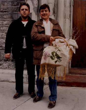 Men with Swienconka Baskets, St Stanislaus Parish, Buffalo, New York by Marion Faller 