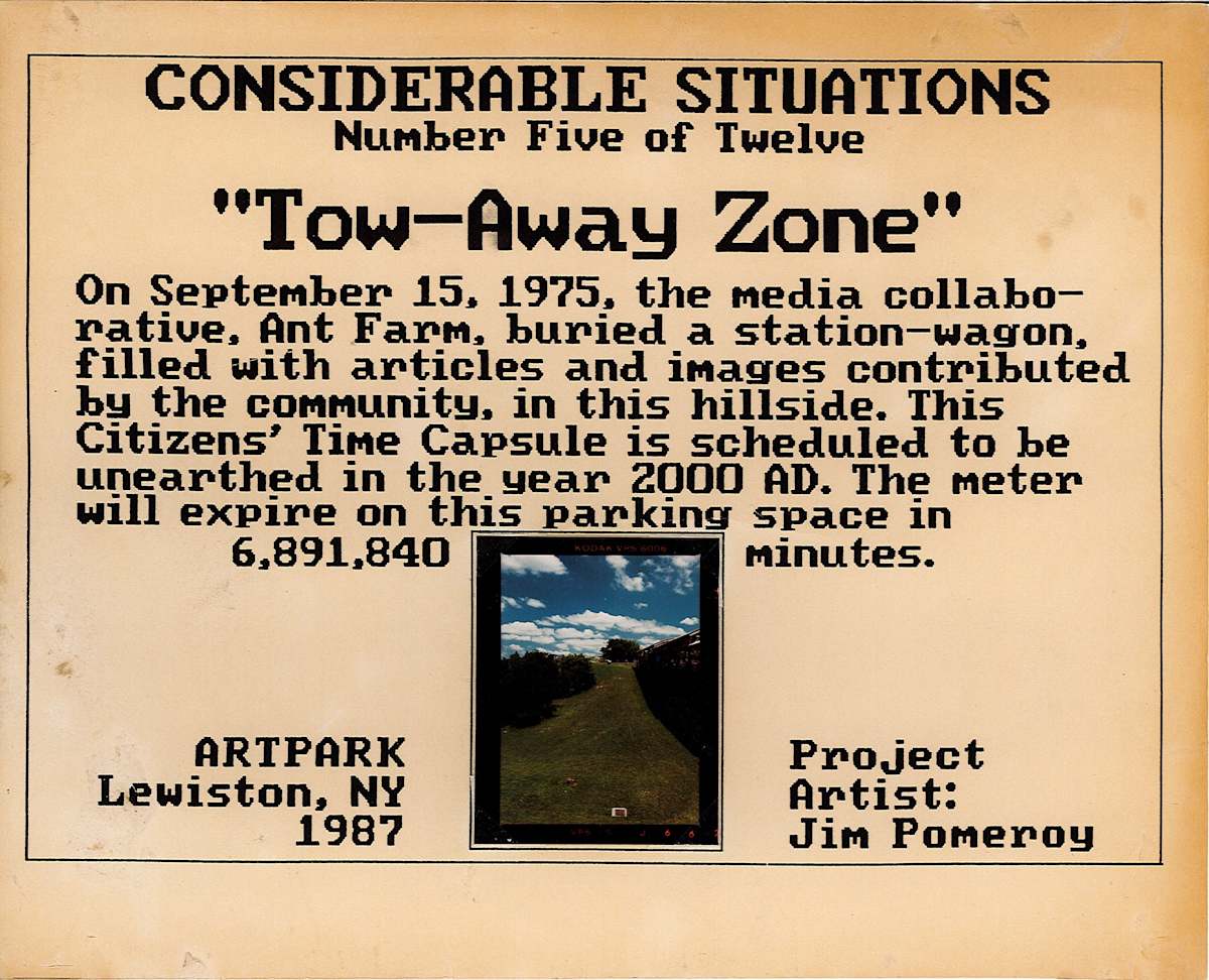 Considerable Situations, Tow-Away Zone by Jim Pomeroy, Image 1.