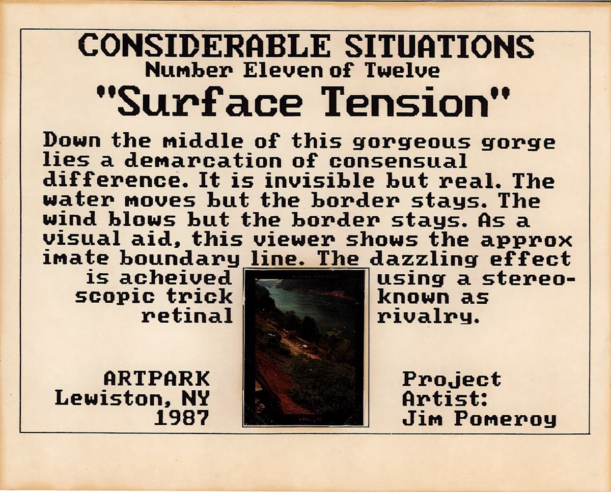 Considerable Situations, Surface Tension by Jim Pomeroy, Image 1.