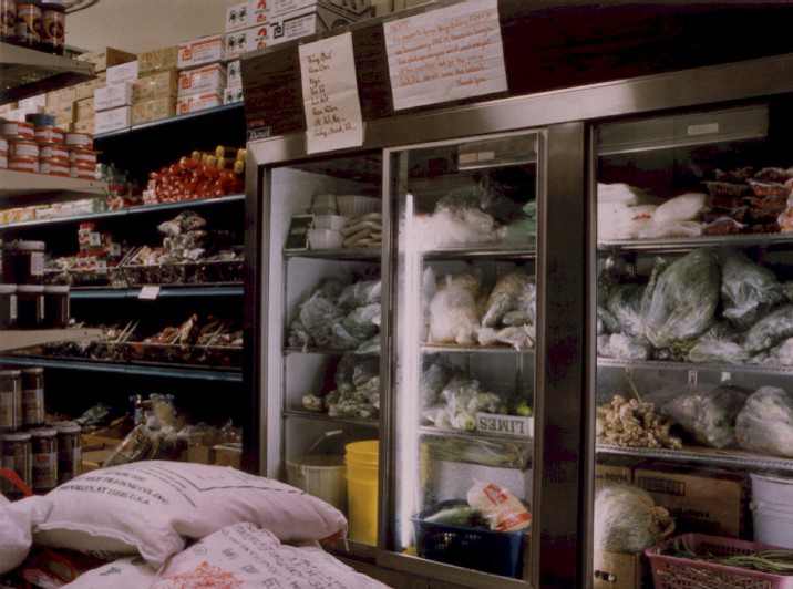Rochester Asian Market: Vegetable cooler by Marion Faller 
