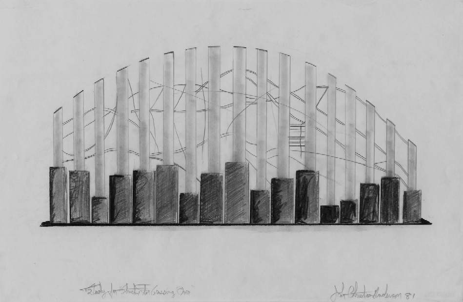 Study for Structure for Crossing Over by John Christian Anderson, Image 2.