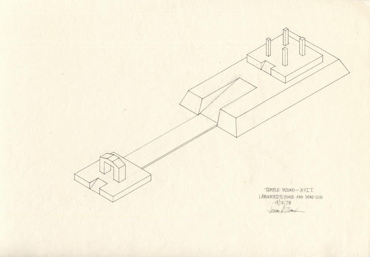 Temple mound NYIT by Jerome H. Zimmerman, Image 1.