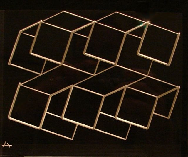 Embedded Linear Construction I by Josef Albers, Image 1.