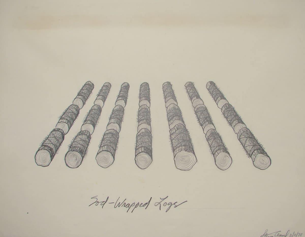 Sod-wrapped logs by Steve Appel 