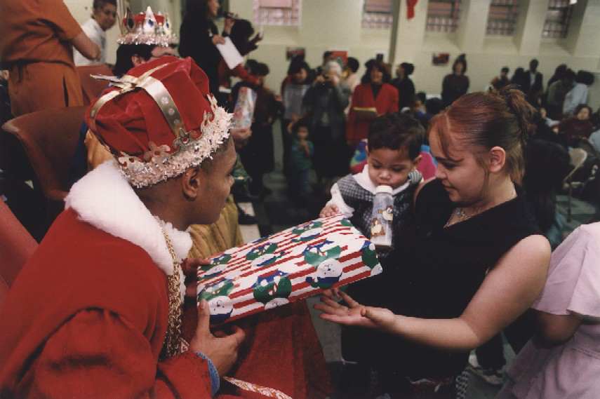 Distributing Gifts by Charles Agel, Image 2.