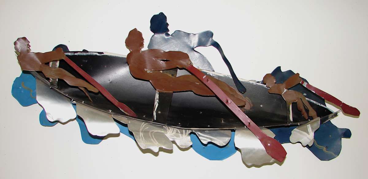 Untitled (Rowers) by Timothy Woodman, Image 1.