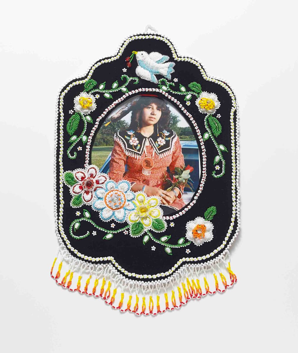 Beaded Picture Frame by Lena Rickard 