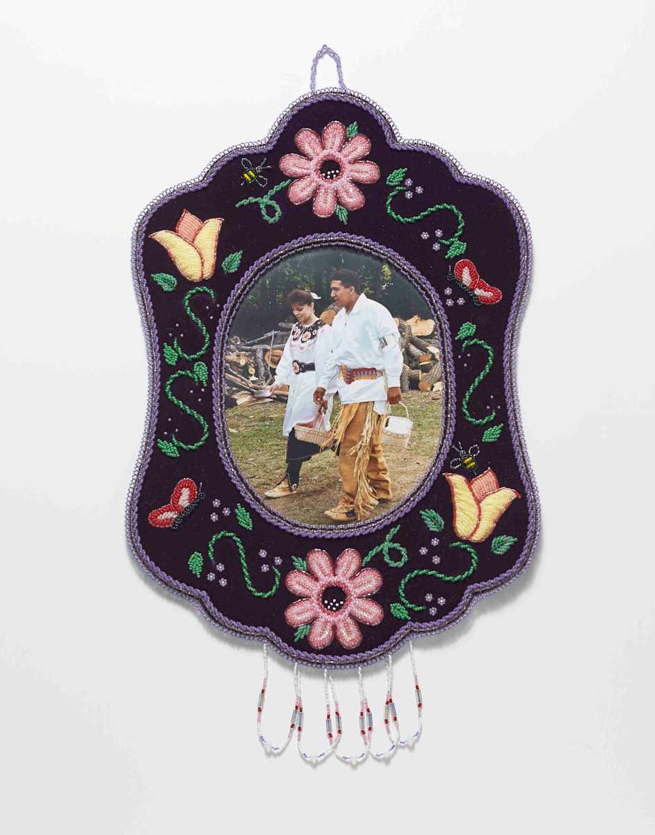 Beaded Frame by Anita Ferguson 