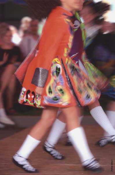 Two dancers moving right by Jim Bush 