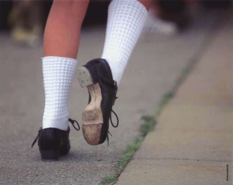 One foot up in hard shoes by Jim Bush 