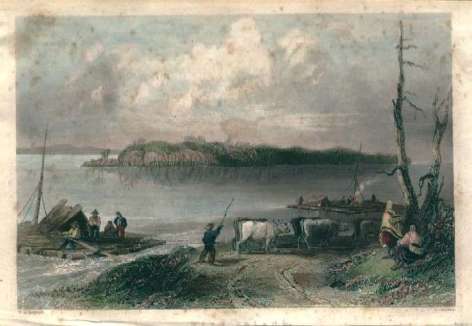 Navy Island by William Henry Bartlett 