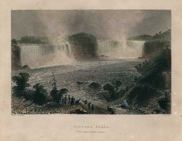 Niagara Falls (From near Clifton House) by William Henry Bartlett 