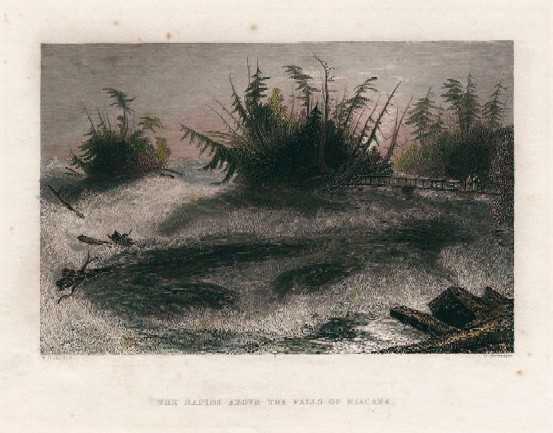The Rapids above the Falls of Niagara by William Henry Bartlett 