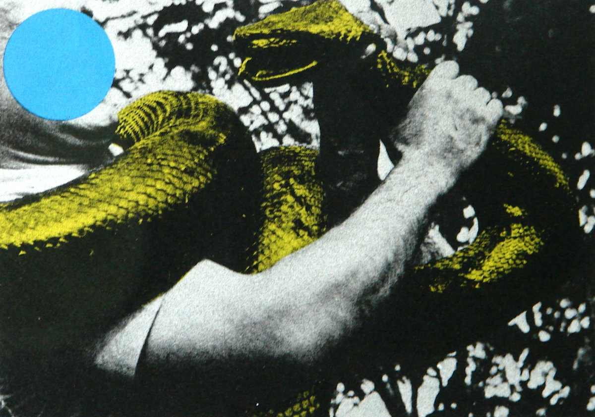 Man with Snake by John Anthony Baldessari 