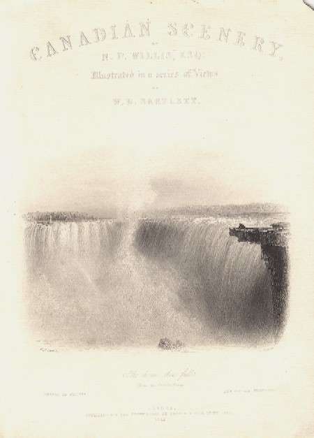 The Horseshoe Falls (from the Canada Side) by William Henry Bartlett 