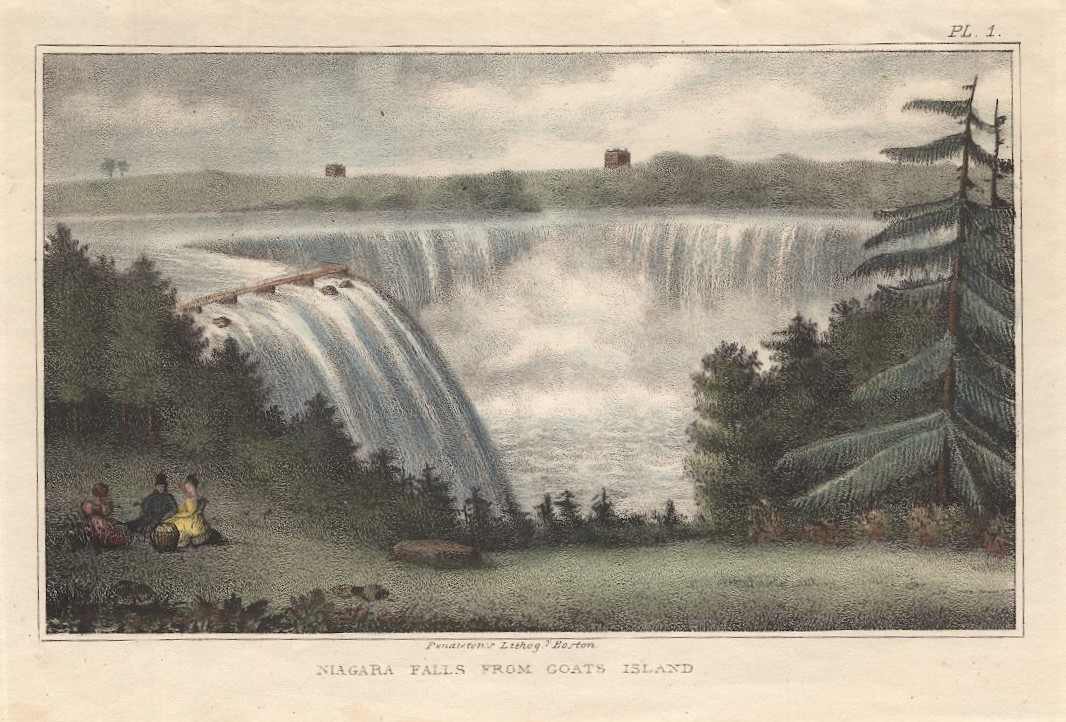 Niagara Falls from Goats Island by after William James Bennett 