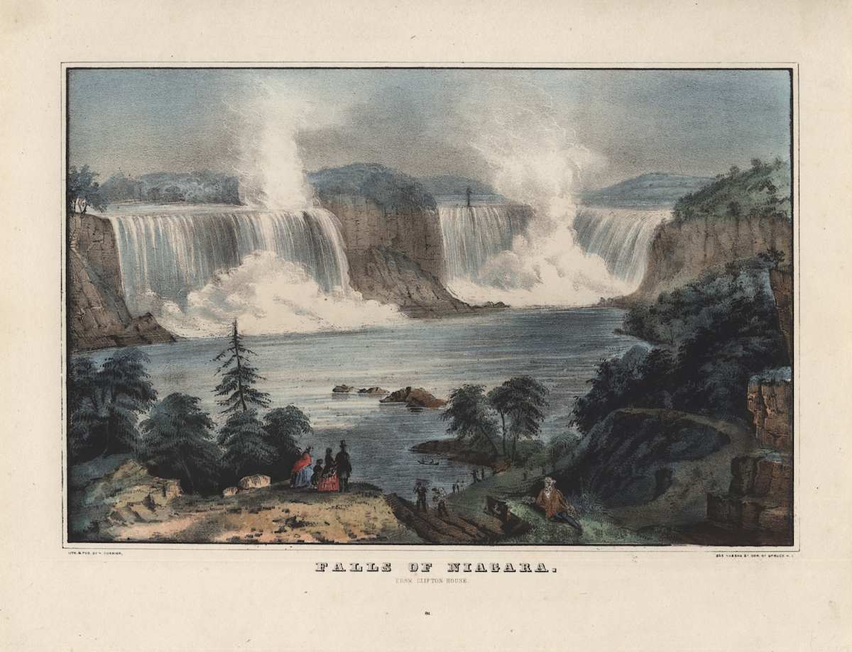 Falls of Niagara From Clifton House by after William Henry Bartlett 