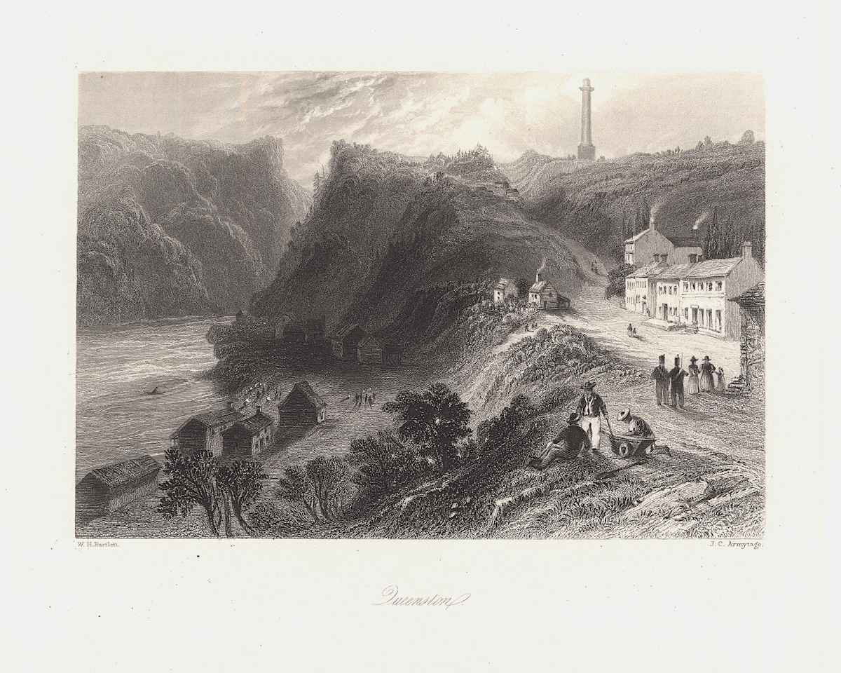 Queenston by William Henry Bartlett 