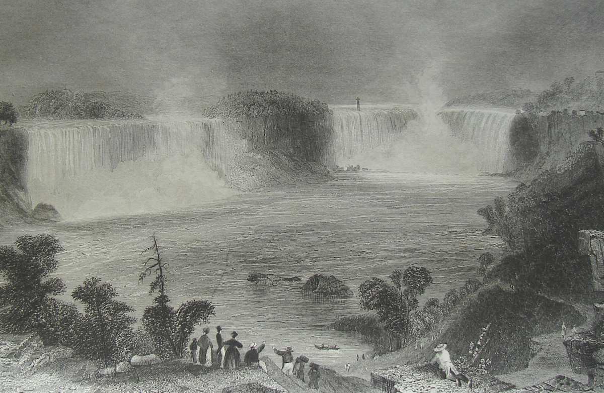 Niagara Falls (From near Clifton House) by William Henry Bartlett 
