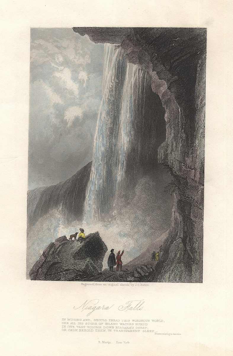 From an original sketch, Niagara Falls by J.C. Buttre 