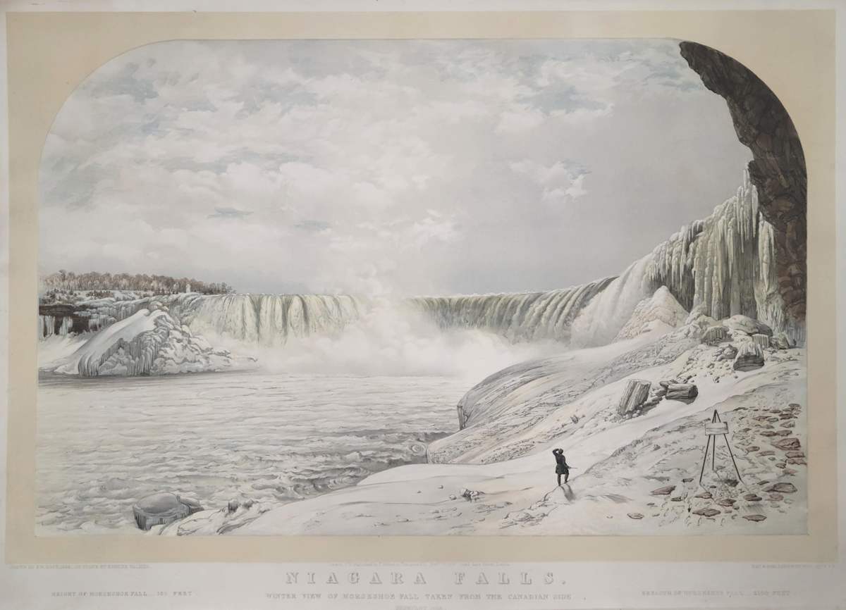 Niagara Falls, Winter View of Horseshoe Fall taken from the Canadian Side by Frederick W. Lock, Image 2.