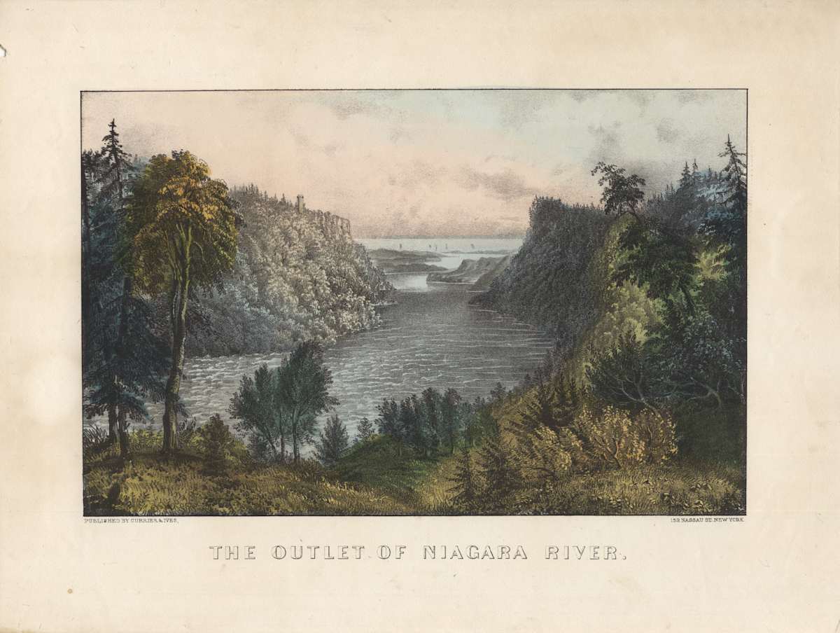 The Outlet of Niagara River by after William Henry Bartlett 