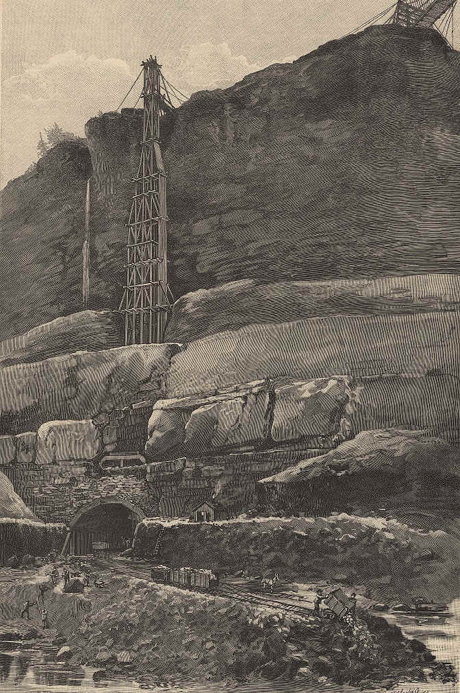 Harnessing Niagara-Working of Tunnel-Draw by FW Jopling by Frederick Waistell Jopling, Image 2.
