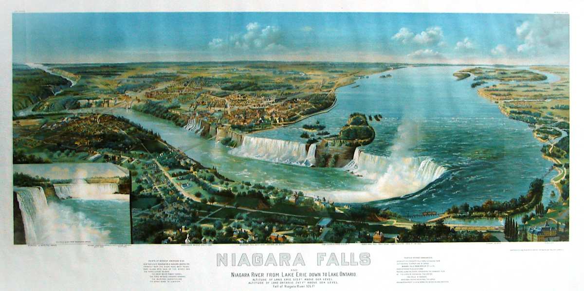 Niagara Falls and Niagara River from Lake Erie down to Lake Ontario by Unknown Artist, Image 1.