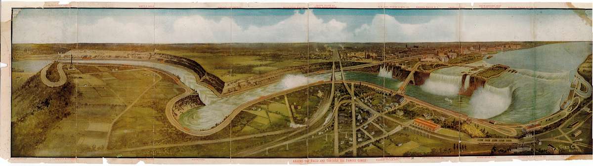 The Niagara Belt Line  Around the Falls and through the Famous Gorge by Unknown Artist, Image 1.