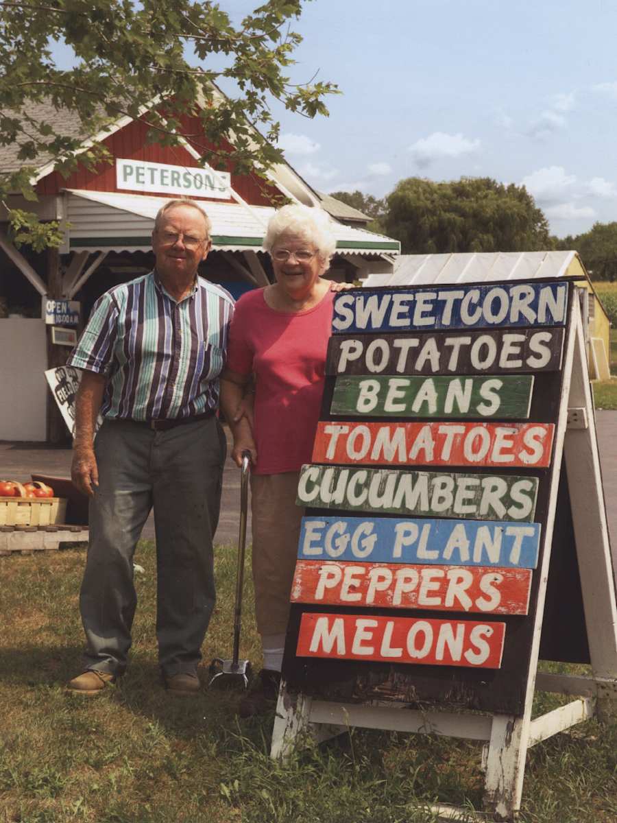 Road Sign, Peterson's Farm Market, Lockport, NY by Jim Bush 
