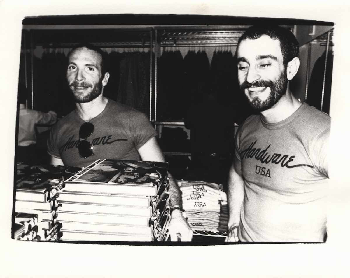 Unidentified Men at Andy Warhol's Exposures Booksigning by Andy Warhol 