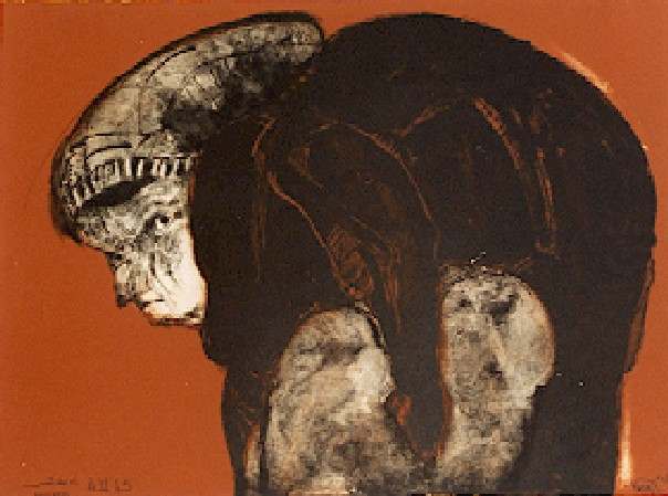 Procuress with Meat by Jose Luis Cuevas 