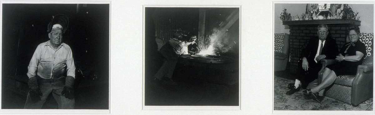 Atlas Steelworker from Working People series by Milton Rogovin 