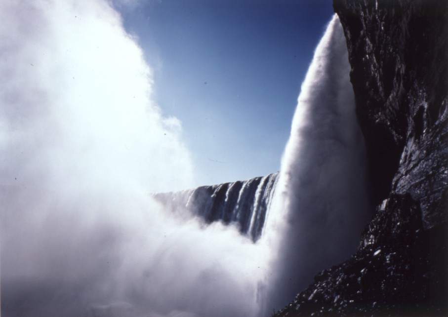 Horseshoe Falls from Below by John Pfahl 