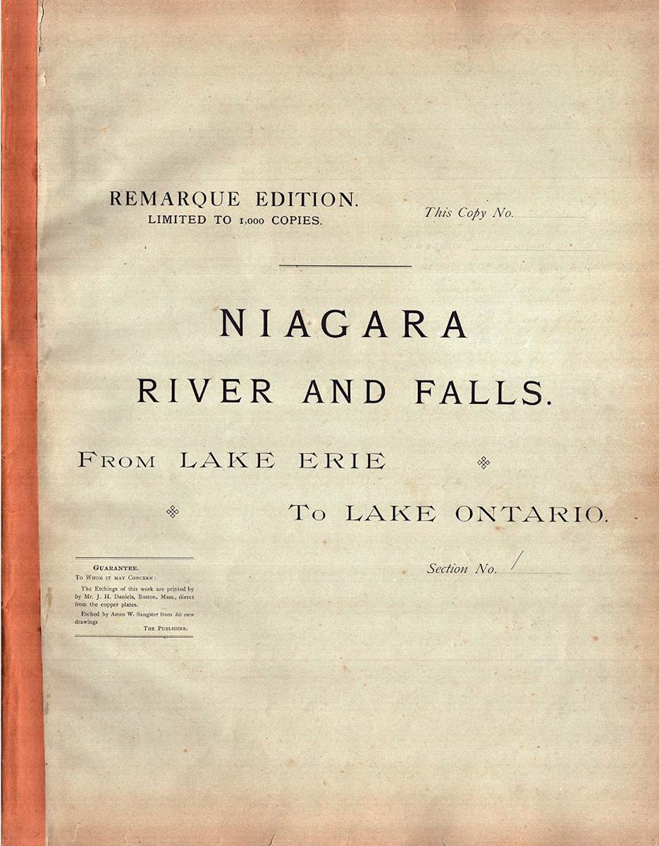 Niagara River and Falls from Lake Erie to Lake Ontario, Volume 1 by Amos W. Sangster 