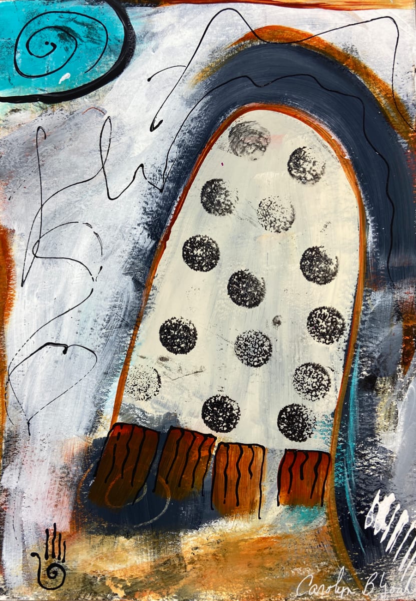 Awakening by Carolyn Bernard Young  Image: Awakening, 12 x 9 x .75" acrylic on watercolor paper mounted on cradled wood panel, $160