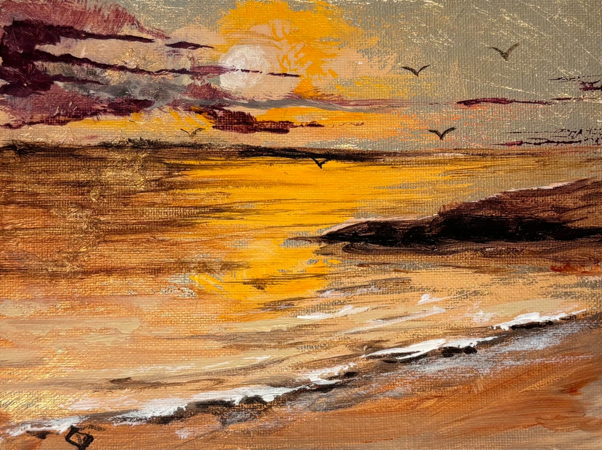 Golden Hour by Chantal  Image: Golden hour - seascape sunset