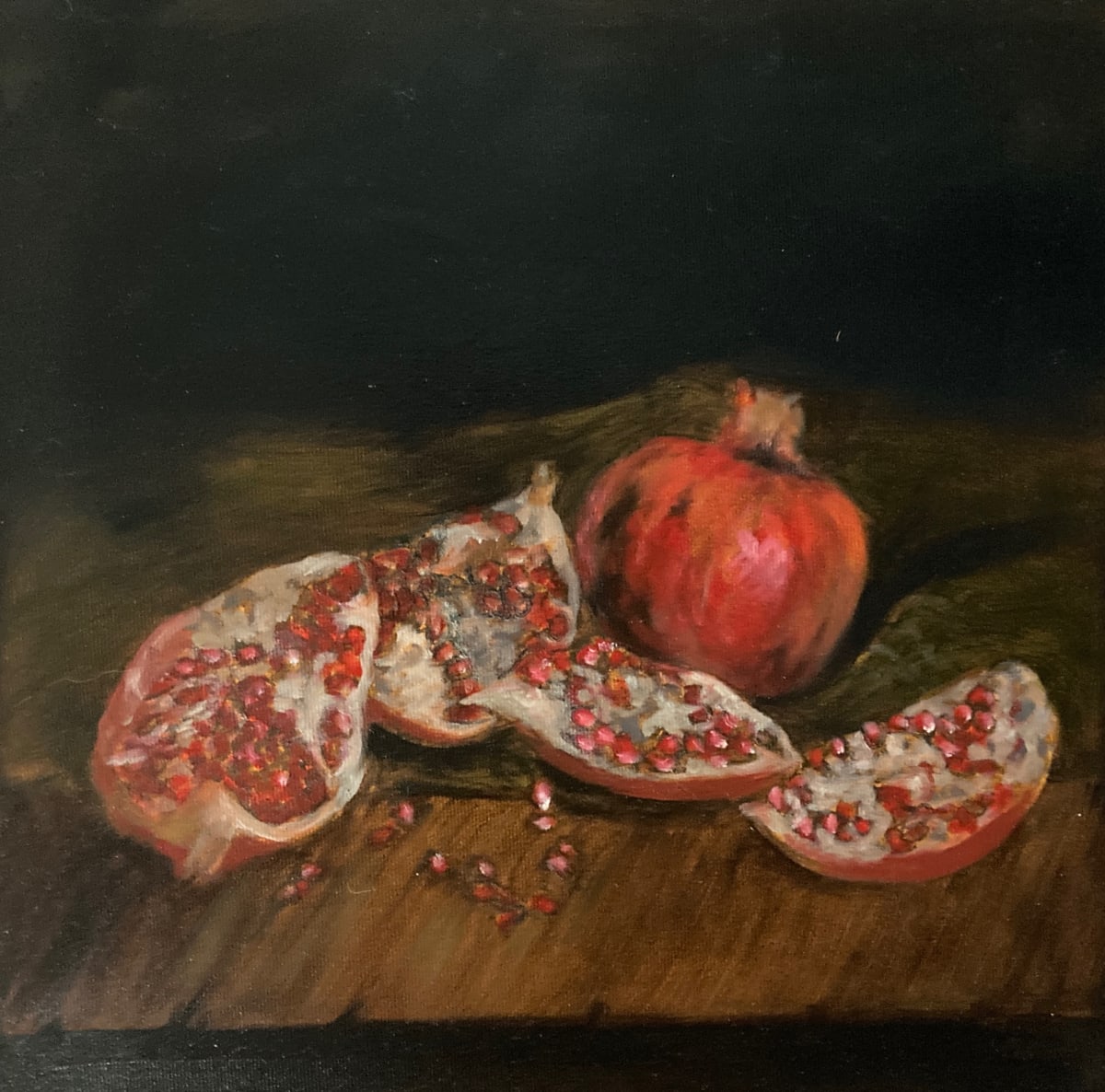 Pomegrenade by Chantal  Image: pomegranate painting